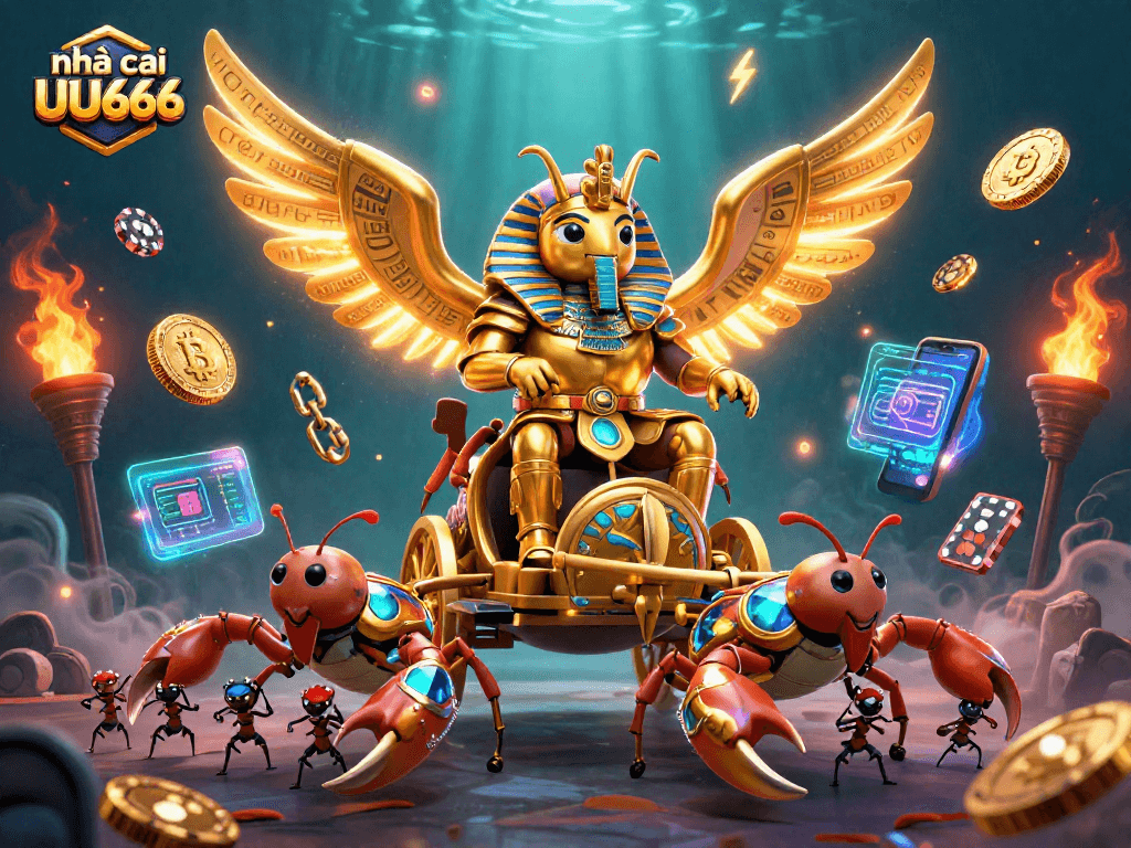 Experience the thrilling world of nhà cái UU666 with vibrant casino elements and engaging characters.