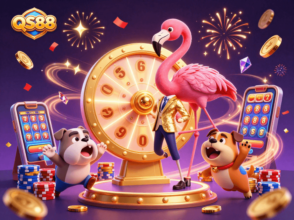 Experience the excitement of QS88 with dynamic gameplay elements and vibrant casino visuals.