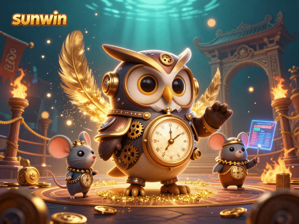 Engage with thrilling casino fun at sunwin featuring vibrant characters in a steampunk setting.