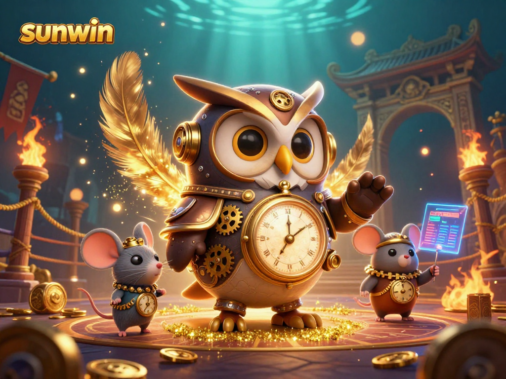 Engage with thrilling casino fun at sunwin featuring vibrant characters in a steampunk setting.
