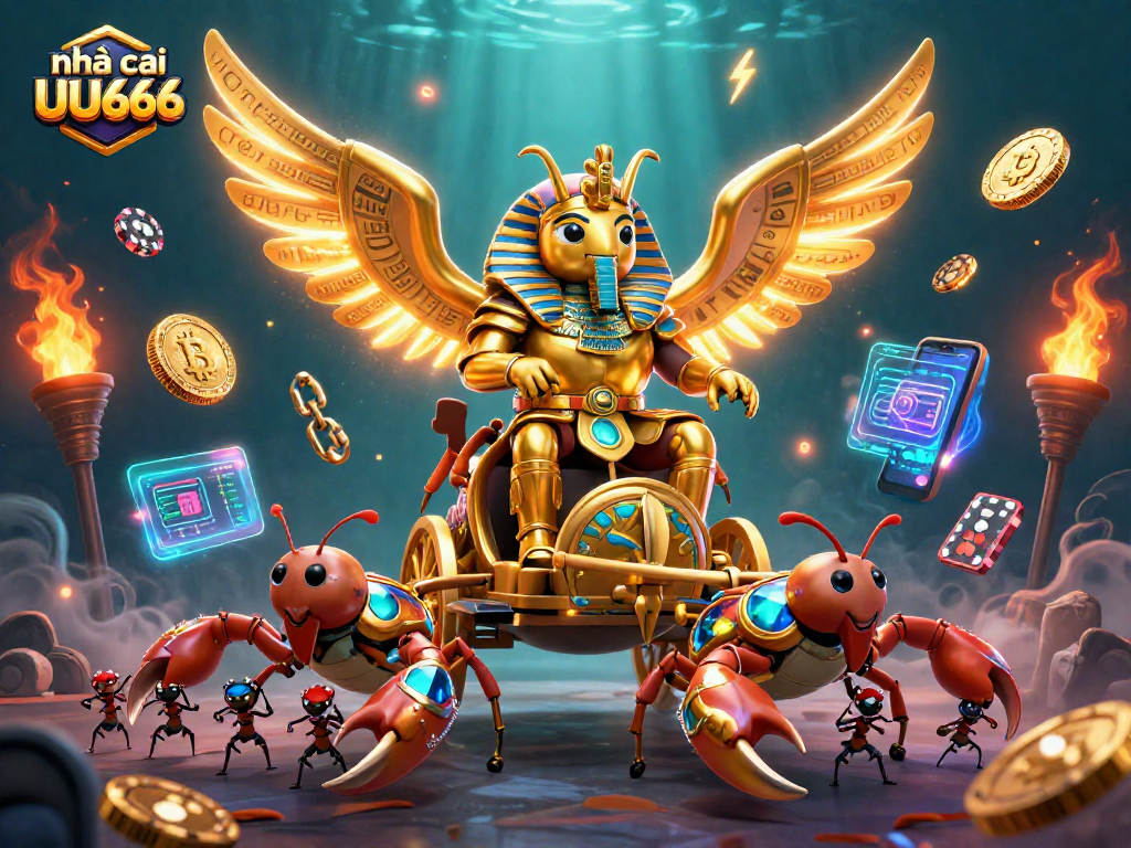 Experience the thrilling world of nhà cái UU666 with vibrant casino elements and engaging characters.