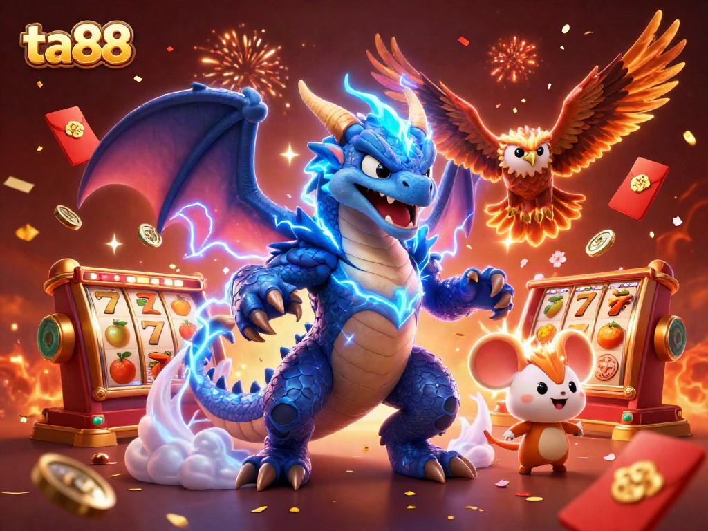 Join the thrilling action at ta88 slot games with vibrant characters and energy-filled atmosphere.