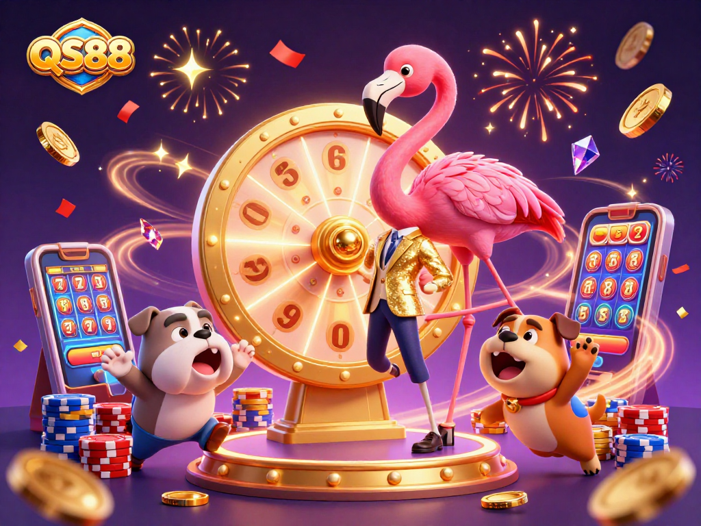 Experience the excitement of QS88 with dynamic gameplay elements and vibrant casino visuals.
