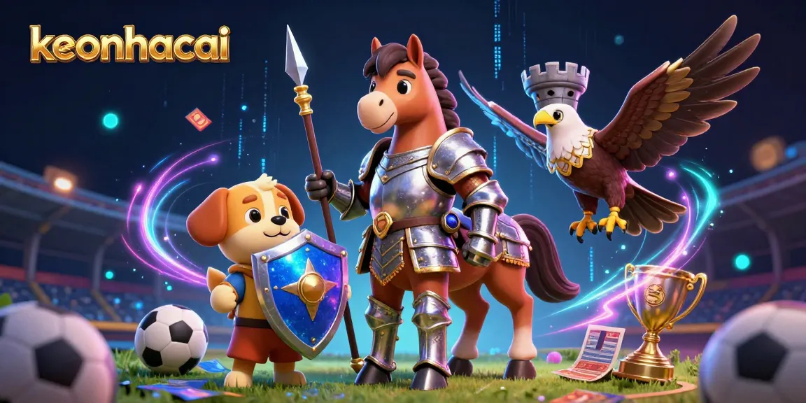 Bet on winning strategies with keonhacai, showcasing sports elements and dynamic energy.