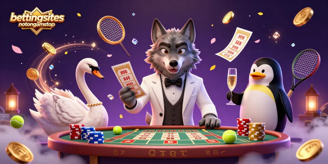 Experience thrilling bets at bettingsitesnotongamstop with lively characters in a dynamic scene.