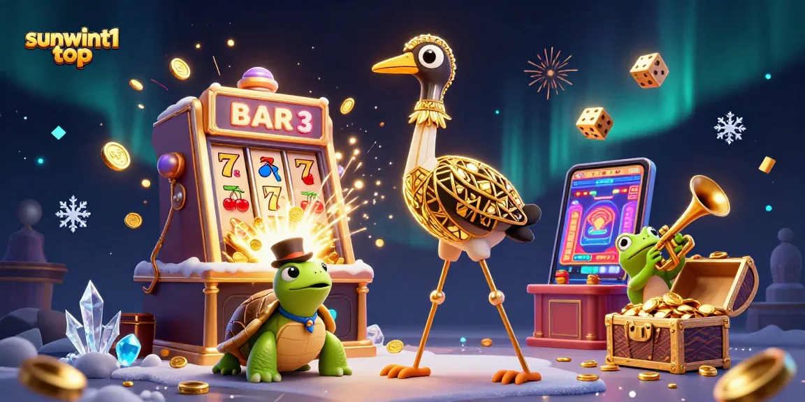 Spin to win at sunwint1 top with dazzling slot machines and vibrant casino elements.